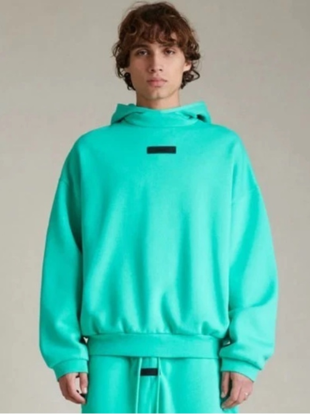 FEAR OF GOD ESSENTIALS mint leaf pullover men’s L hoodie
